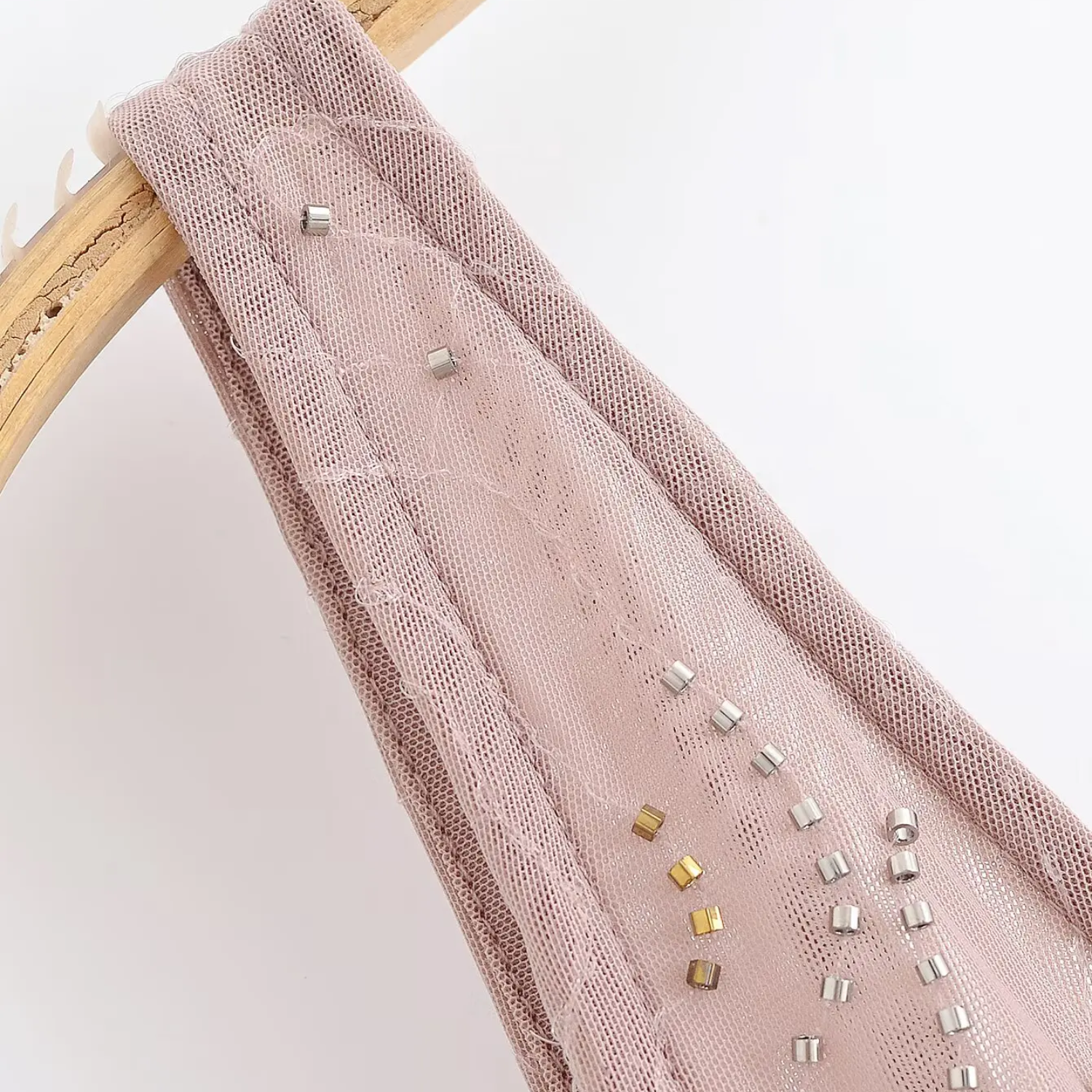 Mia | Elegant V-Neck Backless Midi Dress with Beaded Hem Detail
