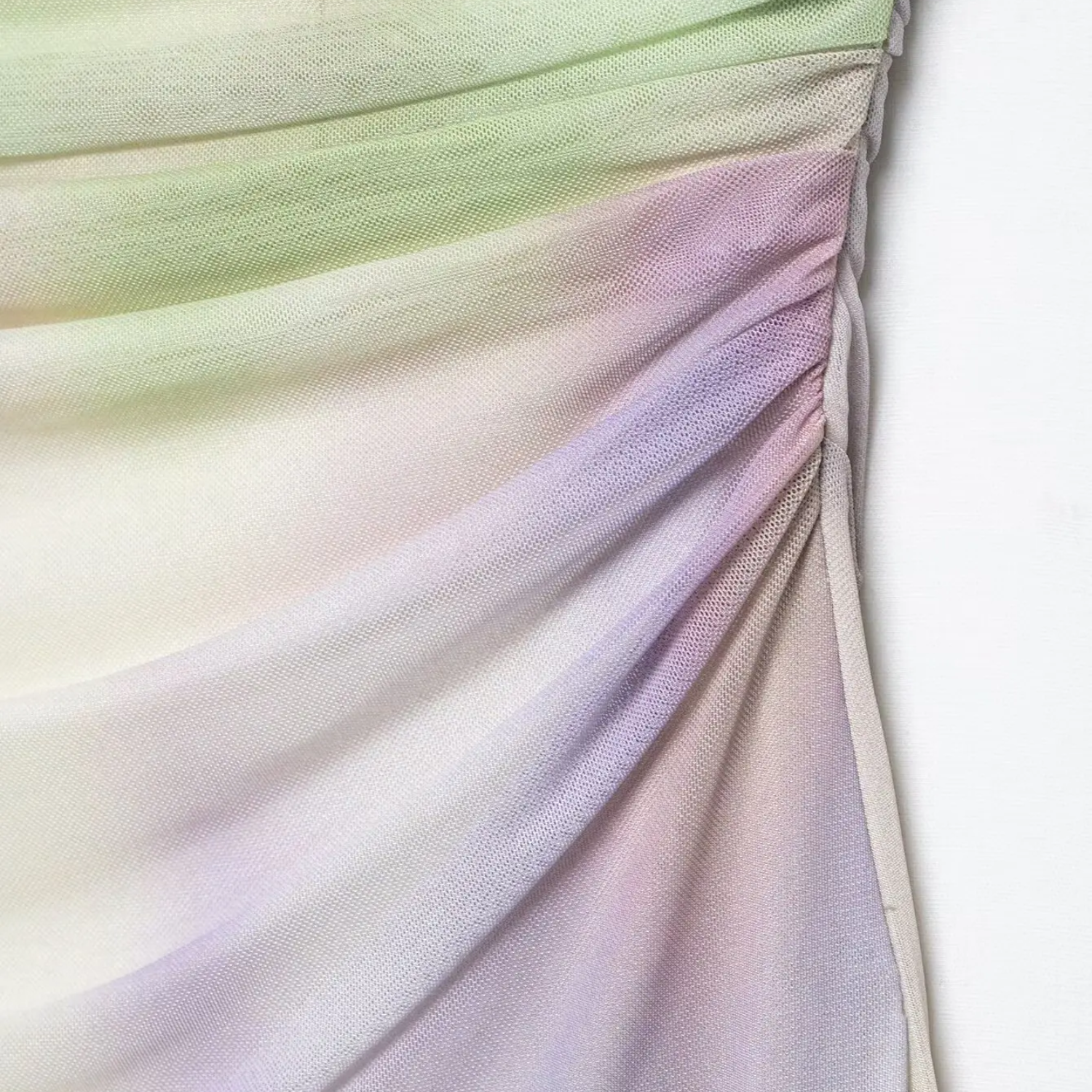 Zoe | Strapless Printed Tulle Long Dress with Back Zipper