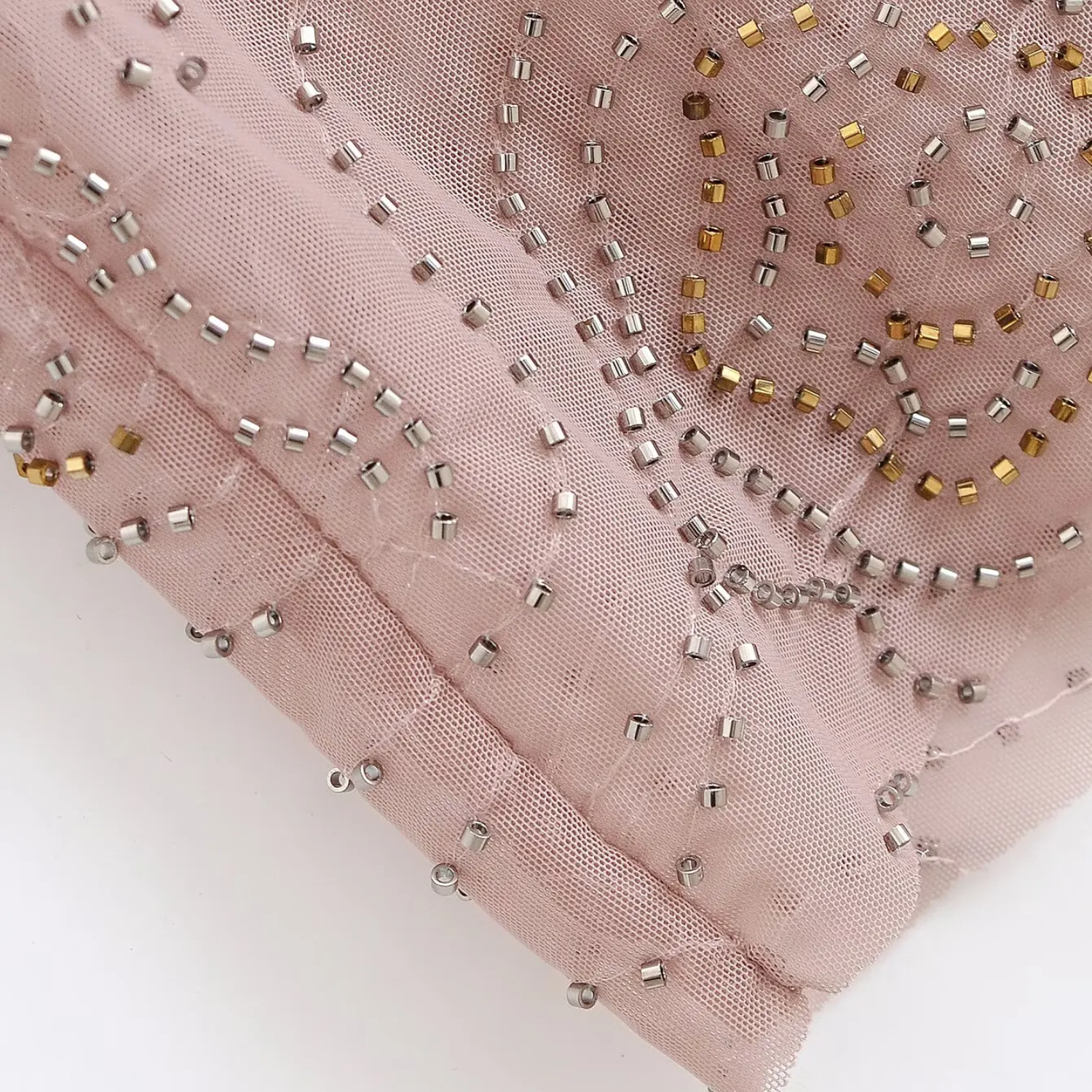 Mia | Elegant V-Neck Backless Midi Dress with Beaded Hem Detail