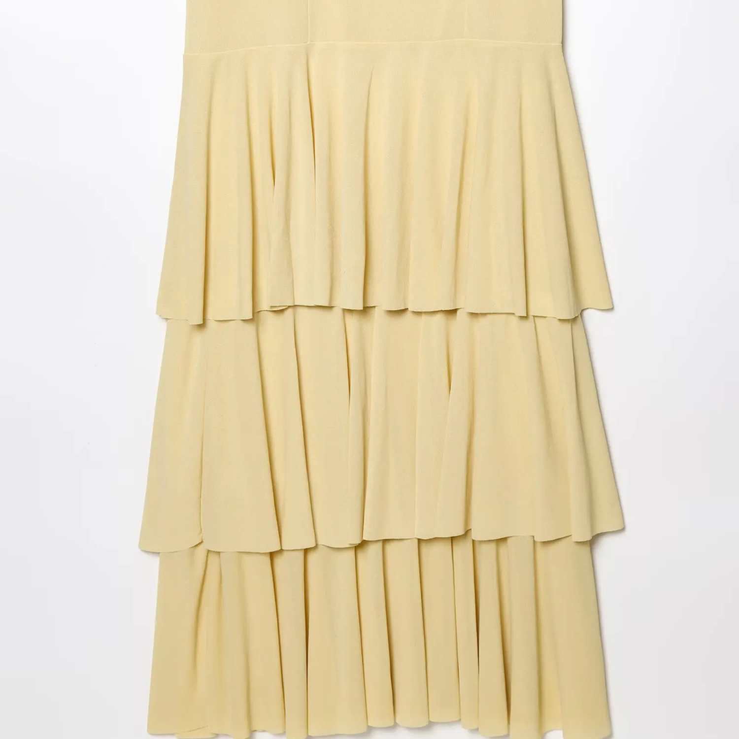 Chloe | Layered V-Neck Sleeveless Midi Dress with Slim Sling Fit