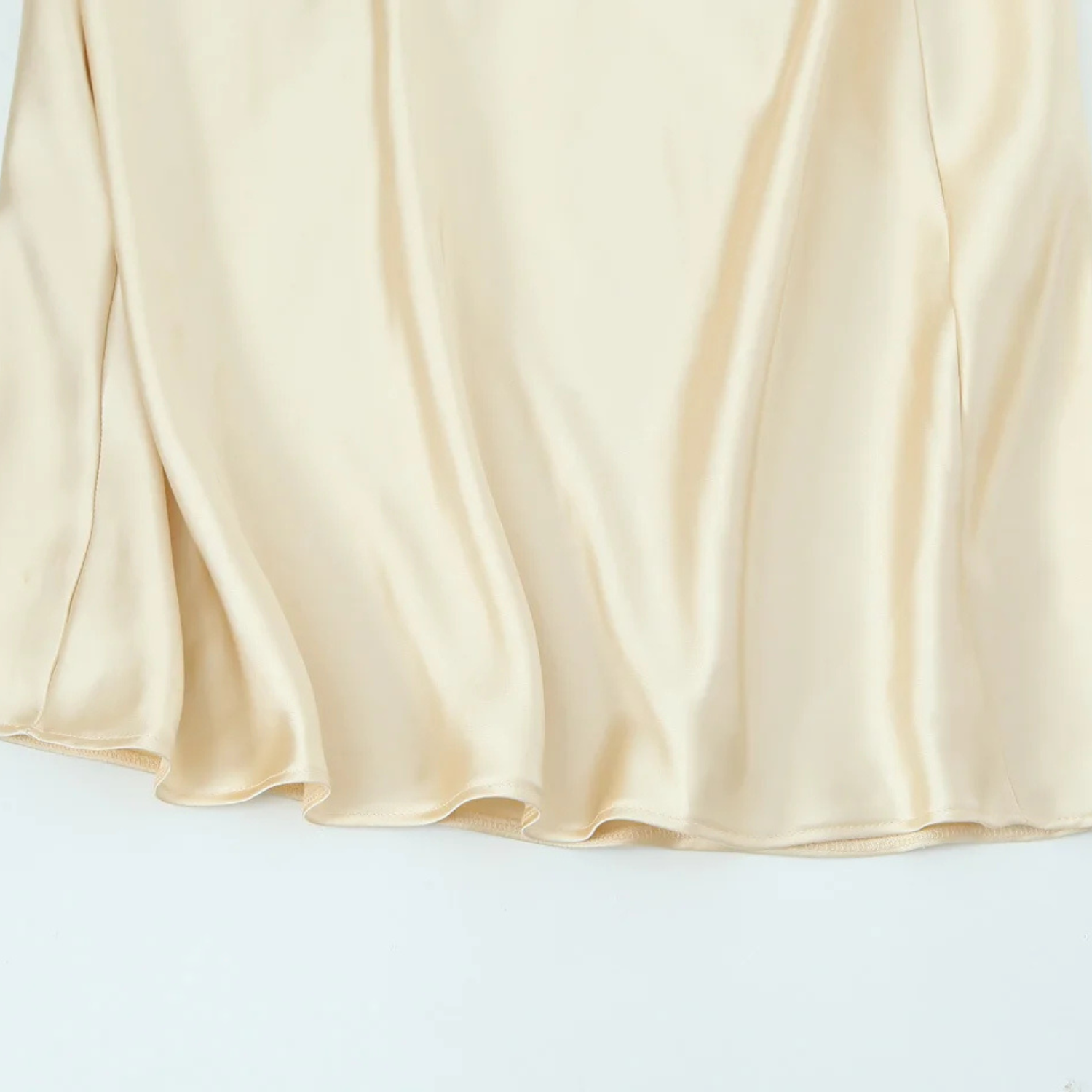 Ella | Sleeveless Satin Long Dress with Lace-Up Back and Side Zipper